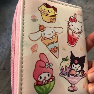 Unk Kids Cartoon Character Wallet - Pink and White